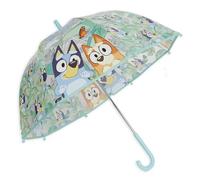 Kids Licensing - Paraguas Transparente 46cm, Tipo Campana para Niños de 46cm Bluey