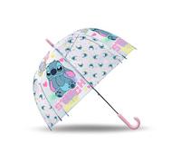 Kids Licensing Paraguas transparente tipo campana Stirch para niños de 46 cm