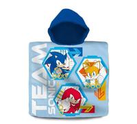 Kids Licensing Poncho de baño (60 x 60 cm, algodón), Sonic the Hedgehog