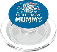 Kids Little Sassy Mummy Girl Cute Mummy Halloween Decor PopSockets PopGrip para MagSafe