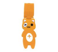 Kids Luggage Tag, Boys Travel Identifier, Cute Cat Design Keychain, Sturdy, 9.65 x 1.61 Inches, Name Label Strap, for Airport, School, Gym, Beach, Cruise, Camping, Sports, Business, Workplace
