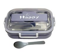 Kids Lunch Box, 3 Compartment Snack Container, Leakproof Food Storage with Utensils, Style Meal Box for Adults, Children, School, Offices, Daycare, Travel and Picnic Use