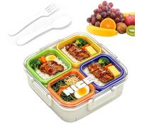 Kids Lunch Containers Leak-Proof Layered Sealing Microwave Safe Portable