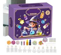 Kids Magics Potion Craft Kit, Witch Potion Bottles Activity Set for Halloween, Interactive Educational Toys for Girls Boys Toddler Preschool Classroom Indoor Play, 1 Piece