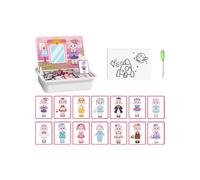 Kids Magnetic Puzzle Set - Dress Up Activity for Imaginative Play for Children | Strong Magnet Pieces with Bright Artwork, Mix Match Feature Skill Building, Educational Toy Usage 10.43x8.35x1.42 in