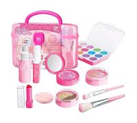 Kids Makeup Kit,19x10x13cm Little Girl Makeup Set | Complete Vanity and Complete Accessory Set, Present Princess Christmas Toys For Imaginative Play