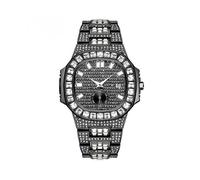 (kids, male) Men Watches Punk Hip Hop Full Diamond Men's Watch Gift