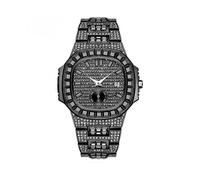 (kids, male) Men Watches Punk Hip Hop Full Diamond Men's Watch Gift