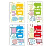Kids Maze Book - Libros De De Juguete Progresivo | Herramienta De Aprendizaje Interactivo Festivo 4 Piezas Actividades De Aprendizaje Sensorial Educativo Para Estudiantes En Edad