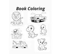 Kids Mega Coloring Book - Dinosaurs, Animals & Trucks: 25 Unique Designs • Single-Sided Pages • 50 Total Pages