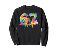 Kids Meme 67 Six 6 Seven 7 Icecream Drip Zapato de Red de Voleibol Sudadera