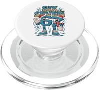 Kids Meme 67 Six Seven 6 7 Italian Brainrot Christmas PopSockets PopGrip para MagSafe
