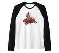 Kids Meme Retro Vintage Kerfuffle Capybara Raccoon Duck Frog Camiseta Manga Raglan