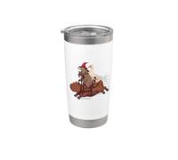 Kids Meme Retro Vintage Kerfuffle Capybara Raccoon Duck Frog Vaso térmico de acero inoxidable de doble pared