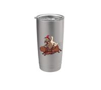 Kids Meme Retro Vintage Kerfuffle Capybara Raccoon Duck Frog Vaso térmico de acero inoxidable de doble pared