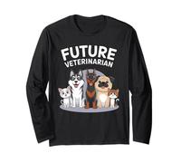 Kids Men Women Future Veterinarian Wildlife Animals Lovers Manga Larga