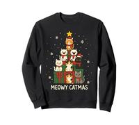 Kids Men Women Meowy Catmas Funny Christmas Cats Cat Lovers Sudadera