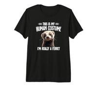 Kids Mens Womens Cute Human Costume Really A Ferret Lover Camiseta Premium