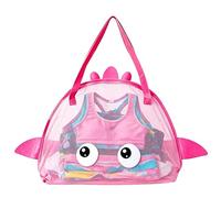 Kids Mesh Beach Bag - Ergonomic Foldable Fish Shape Large, Capacity Toys Storage Mesg, Boys Girls Young Child Preschoolers | Boys Girls Young Child Preschoolers Travel Water Pool Park