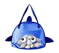 Kids Mesh Beach Bag - Sturdy Foldable Fish Shape Large, Capacity Toys Storage Mesg, Boys Girls Young Child Preschoolers | Boys Girls Young Child Preschoolers Travel Water Pool Park