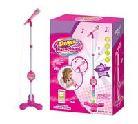 Kids Microphone Stand, Children's Karaoke Machine, Microphone with Lights, Girls Karaoke Machine, Kids Microphone Stand, with Adjustable Stand and Lights Portable for Girls Boys
