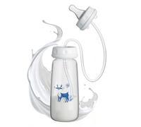 Kids Milk, Silicone Nipple Anti-Colic Feeding for Smooth Comfortable Feeding, Small Portable Milk Design, Breastfeeding Supplies for Children Home Travel Car Hospital