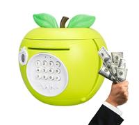 Kids Money Bank, 18,5 x 18 x 18 cm Fruit-Shaped Electronic Cash Safe Box with Password | Space-Saving Children Coin Banks - for Home School Birthday Bedroom Nursery Living Room Bedside