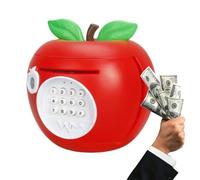 Kids Money Bank, 18,5 x 18 x 18 cm Fruit-Shaped Electronic Cash Safe Box with Password | Space-Saving Children Coin Banks - for Home School Birthday Bedroom Nursery Living Room Bedside