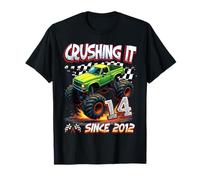 Kids Monster Truck 14 Year Old Boys 14th Birthday Since 2012 Camiseta