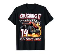 Kids Monster Truck 14 Year Old Boys 14th Birthday Since 2012 Camiseta