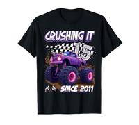 Kids Monster Truck 15 Year Old Boys 15th Birthday Since 2011 Camiseta