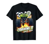 Kids Monster Truck 2 Year Old Boys 2nd Birthday Since 2024 Camiseta