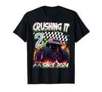 Kids Monster Truck 2 Year Old Boys 2nd Birthday Since 2024 Camiseta