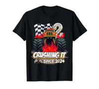 Kids Monster Truck 2 Year Old Boys 2nd Birthday Since 2024 Camiseta