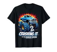 Kids Monster Truck 2 Year Old Boys 2nd Birthday Since 2024 Camiseta