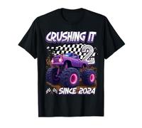 Kids Monster Truck 2 Year Old Boys 2nd Birthday Since 2024 Camiseta