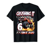 Kids Monster Truck 6 Year Old Boys 6th Birthday Since 2020 Camiseta