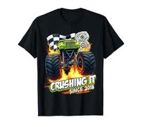 Kids Monster Truck 8 Year Old Boys 8th Birthday Since 2018 Camiseta