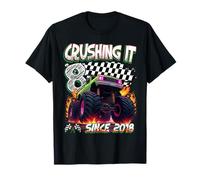 Kids Monster Truck 8 Year Old Boys 8th Birthday Since 2018 Camiseta