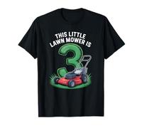 Kids Mower 3rd Birthday Party Toddler Yard Lawn Boy Turning Camiseta