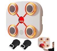 Kids Music Boxing Game - Pad De Boxeo Que Tocan Música, Punching Pad De Pared Electrónica | Equipo De Boxeo Montado En La Pared Con Guantes, Velocidad Ajustable Para Adultos Y Bamb