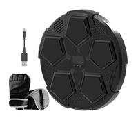 Kids Music Boxing Machine, Wall-Mounted LED Music Punching Trainer, 12.6x1.97x12.4 Inches, Home Workout Equipment with 6 Speed Settings, Ideal for Boys, Girls Youth, Fitness Tool