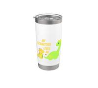 Kids My Godmother Loves Me Dinosaur for Godson Gifts Vaso térmico de acero inoxidable de doble pared