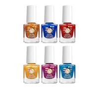 Kids Nail Polish Set - 6 Color Nail Gel For Girls, Water-Based & Easy Peel Off For Children | Safe Manicure Kit For Party, Birthday, Salon Play & Daily Fun, Ages 4-12
