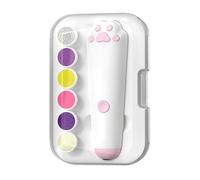 Kids Nail Trimmer Electric Manicure Grinder with 6 Replacement Heads | Battery Powered Nail File for Home Living Room Bedroom Apartment Dormitory Daily Nighttime Travel