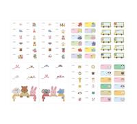 Kids Name Stickers 80 Pack | Self-Adhesive Paper, 3.4in X 4.7in Sheet | No-Iron Peel & Stick Label For Clothing, Lunch Box, School Supplies | Daycare Tags