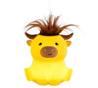 Kids Night Light - Cartoon Cattle Lamp with 2 Brightness Settings and 20-Minute Timer | Soft Glow Design with Cute Decorative Style, Portable Compact Build, Ideal for Bedroom Nursery, 11.4x8.6x12.5cm