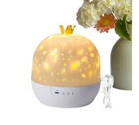 Kids Night Light Projector - Soothing Lamp With Music | Star Projector For Bedroom | 360 Degree Rotating Ceiling Projectors | Decorative Indoor Lighting For Nursery Wall Sleep Bedtime Sleeping