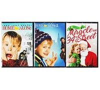 Kids of Christmas Home Alone Story Double Feature 1 & 2 DVD + The Original Miracle on 34th Street Movie Holiday 3-Pack