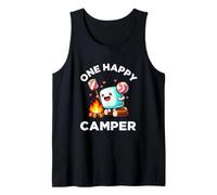 Kids One Happy Camper Baby Girl Marshmallow Camping Camiseta sin Mangas